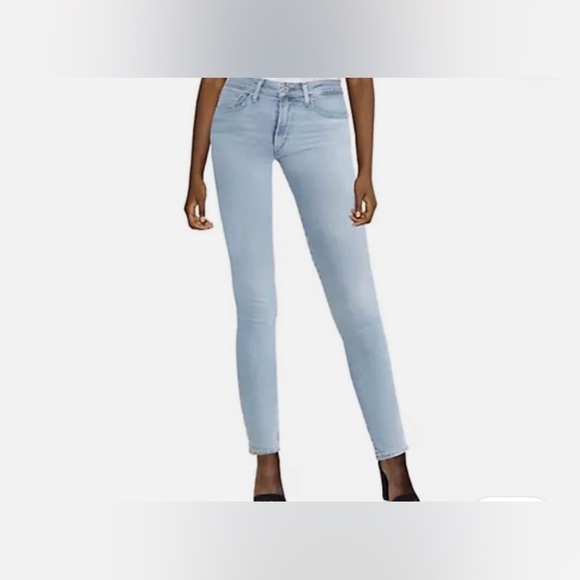 Levi's Blue high rise super Skinny Jeans Classic Fit - Picture 1 of 4